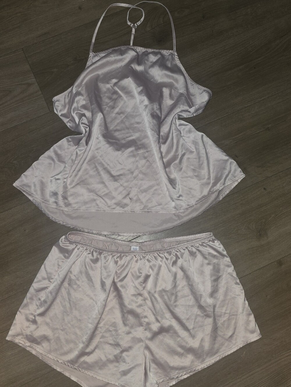 Stars above womens M/L new no tags light pink silky shorts tank pj set